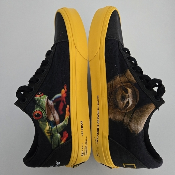 Vans x National Geographic Old Skool Photo Ark Sneakers size 5M/6.5W - Picture 7 of 16